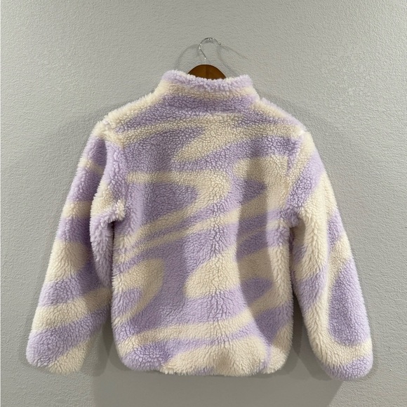 H&M Kids Purple and Cream Fleece Jacket 12/14y - Picture 3 of 4
